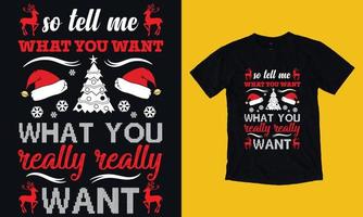 Christmas T-shirt design vector