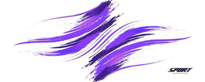Abstract and Colorful Brush Background with Halftone Effect. Grunge Background. Brush Stroke Illustration for Banner, Poster, or Sports Background. Scratch and Texture Elements For Design