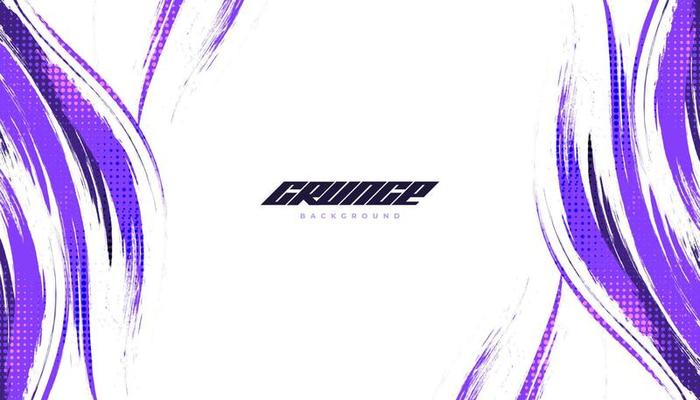 Abstract and Colorful Brush Background with Halftone Effect. Grunge Background. Brush Stroke Illustration for Banner, Poster, or Sports Background. Scratch and Texture Elements For Design