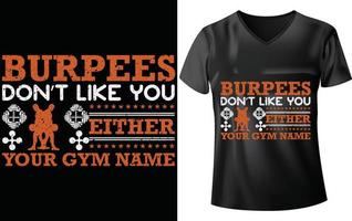 GYM T-SHIRT DESIGN vector