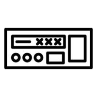 icono de línea de alarma aislado sobre fondo blanco. icono negro plano y delgado en el estilo de contorno moderno. símbolo lineal y trazo editable. ilustración de vector de trazo simple y perfecto de píxeles.