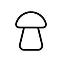 Mushroom line icon isolated on white background. Black flat thin icon on modern outline style. Linear symbol and editable stroke. Simple and pixel perfect stroke vector illustration.