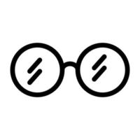 Glasses line icon isolated on white background. Black flat thin icon on modern outline style. Linear symbol and editable stroke. Simple and pixel perfect stroke vector illustration.