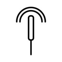 Firecracker line icon isolated on white background. Black flat thin icon on modern outline style. Linear symbol and editable stroke. Simple and pixel perfect stroke vector illustration.