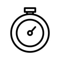 Stopwatch line icon isolated on white background. Black flat thin icon on modern outline style. Linear symbol and editable stroke. Simple and pixel perfect stroke vector illustration