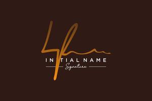 Initial LF signature logo template vector. Hand drawn Calligraphy lettering Vector illustration.