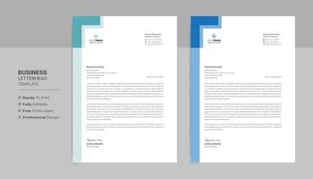 Letterhead Format Template, Business Style Letterhead Design Template. Company Letterhead Template Designs. vector