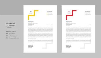 Letterhead Format Template, Business Style Letterhead Design Template. Company Letterhead Template Designs. vector