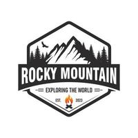 Mountain logo design vector illustration