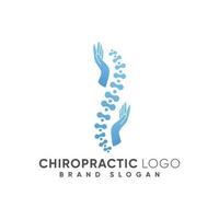 Chiropractic logo with modern design premium vector