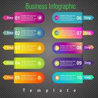 business infographic template design. Realistic circle diagram infographic. modern Business annual report data visualization. Flat timeline infographic presentation element. vector