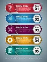 diseño de plantilla de infografía empresarial. infografía de diagrama de círculo realista. visualización de datos de informes anuales de negocios modernos. elemento de presentación de infografía de línea de tiempo plana. vector