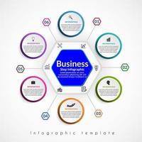 business infographic template design. Realistic circle diagram infographic. modern Business annual report data visualization. Flat timeline infographic presentation element. vector