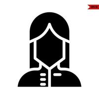 ilustration of people glyph icon vector