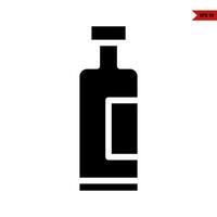 ilustration of drink glyph icon vector