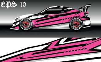 car wrap abstract racing graphic background for vinyl wrap vector