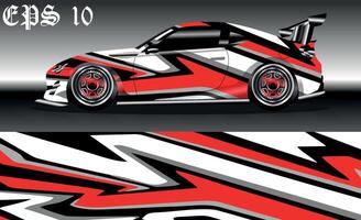 car wrap abstract racing graphic background for vinyl wrap vector