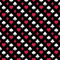 Vector Playing Card Suits Modern Geometric Seamless Pattern