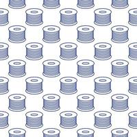 Filament Plastic Material vector concept seamless pattern in outline style
