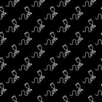 Paint Spray Gun geometric dark outline seamless pattern. Car Spray Painting background vector