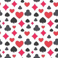 Poker modern background - vector Casino creative seamless pattern
