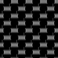 3D Printing vector thin line concept seamless pattern