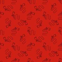 Automotive Painting - Paint Spray Gun vector red linear seamless pattern