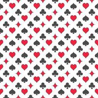 Playing Card Suits vector creative and modern Seamless Pattern