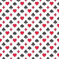 Playing Card Suits vector creative and modern Seamless Pattern