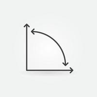 Right Angle vector thin line 90 Degrees concept minimal icon