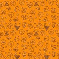 Pyramids in Egypt vector concept creative linear seamless pattern