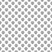 Dog Paw Footprints vector concept geometric seamless pattern