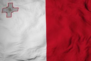 Waving Flag of Malta in 3D rendering photo