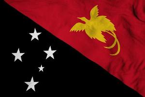 Waving flag of Papua New Guinea in 3D rendering photo