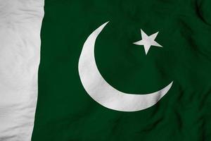 Waving flag of Pakistan in 3D rendering photo