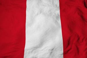 Waving flag of Peru in 3D rendering photo