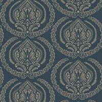 patrón de diseño de tela textil vintage. follaje, seamless, patrón decorativo vector