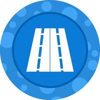 Beautiful Highway Vector Glyph icon