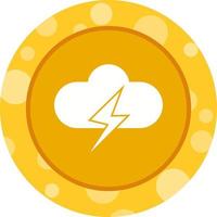 Unique Cloud Vector Glyph Icon