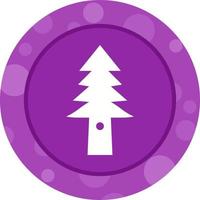 Beautiful Tree Glyph Vector Icon