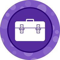 Unique Briefcase Vector Glyph Icon