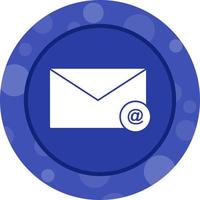 Unique Mail Vector Glyph Icon
