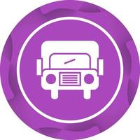 Beautiful School bus Vector Glyph Icon