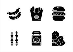 Unique Vector Glyph icon Set