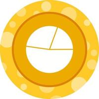 Beautiful Pie chart Vector Glyph icon