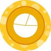 icono de glifo de vector de gráfico circular hermoso