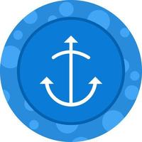 Unique Anchor Vector Glyph Icon