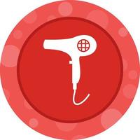 Unique Blow Dryer Glyph Vector Icon