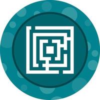 Beautiful Maze Vector Glyph icon