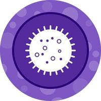 Unique Bacteria In Slide Vector Glyph Icon